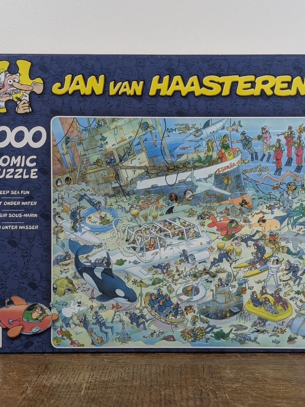 Jan Van Haasteren Deep Sea Fun 2000 Piece Cartoon Puzzle Jumbo #17080 2011